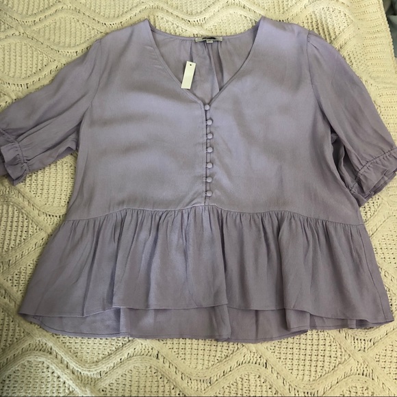 ✨HP✨Madewell Courtyard Ruffle Hem Top - Picture 2 of 6